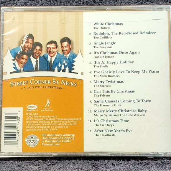 VINTAGE STREET CORNER ST. NICKS...DOO WOP CHRISTMAS COMPACT DISC.. - Picture 2 of 2